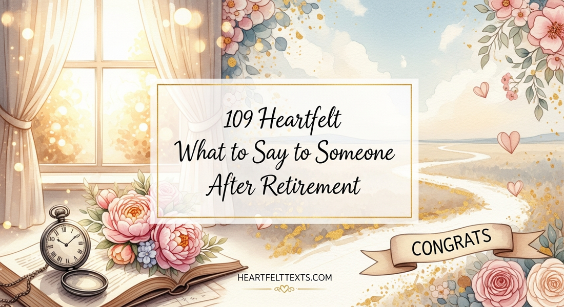 109 Heartfelt What to Say to Someone After Retirement