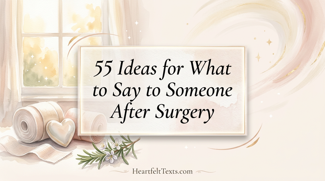 55 Ideas for What to Say to Someone After Surgery