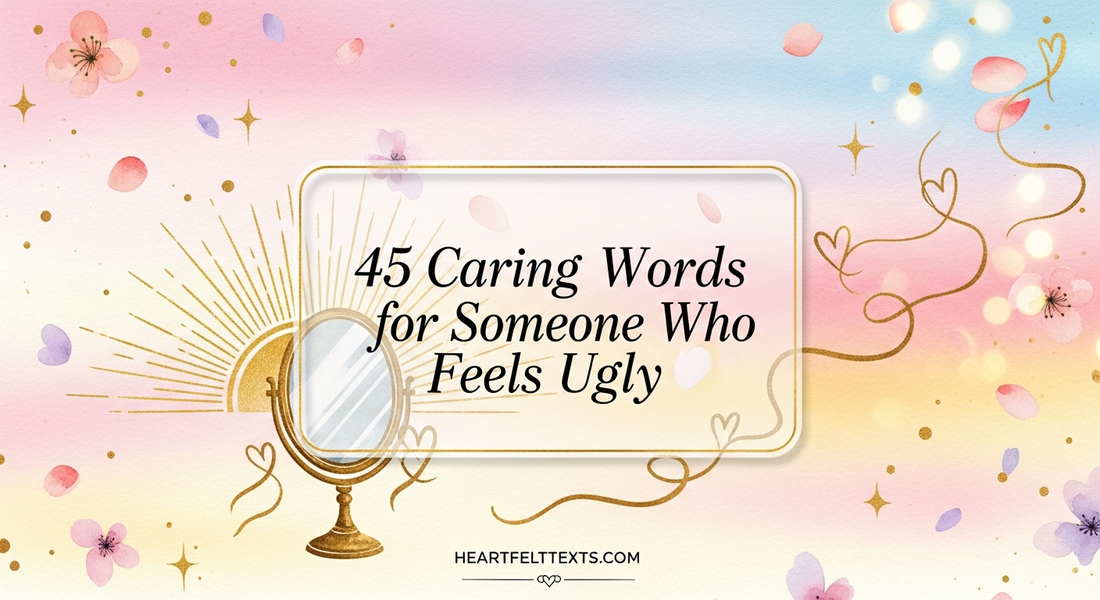 45 Caring Words for Someone Who Feels Ugly