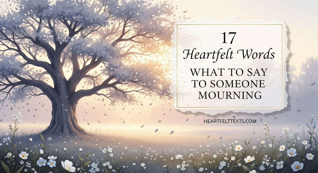 17 Heartfelt Words What to Say to Someone Mourning