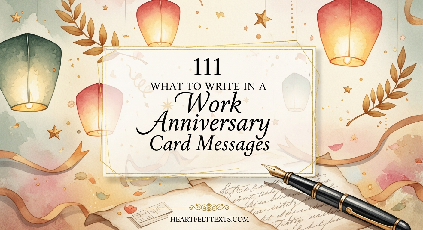 111 What to Write in a Work Anniversary Card Messages