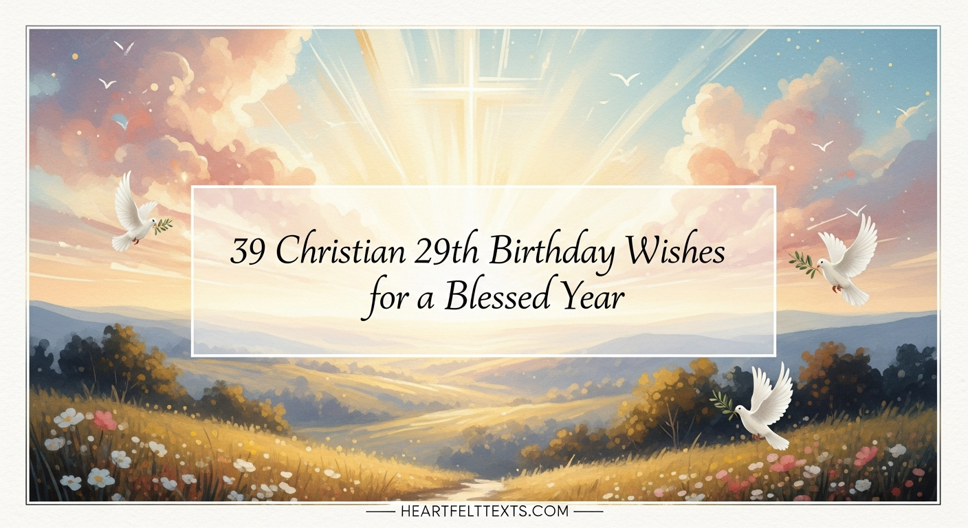 39 Christian 29th Birthday Wishes for a Blessed Year
