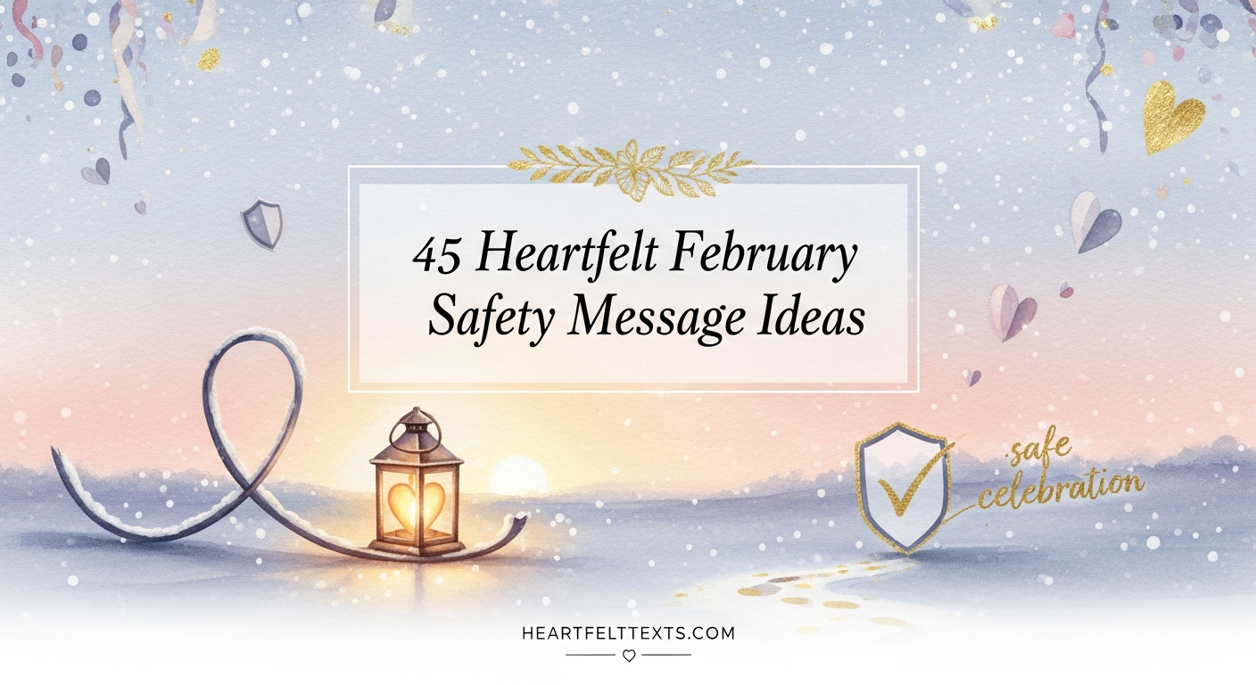 45 Heartfelt February Safety Message Ideas