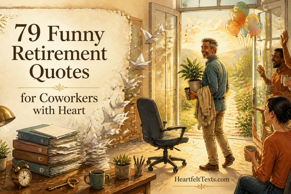 79 Funny Retirement Quotes for Coworkers with Heart