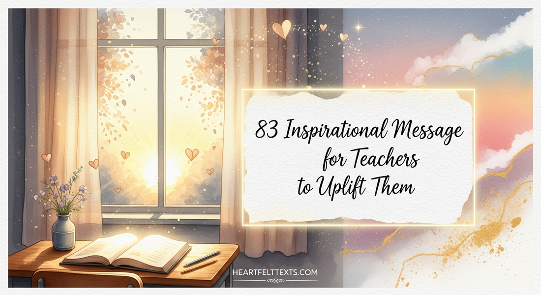 83 Inspirational Message for Teachers to Uplift Them