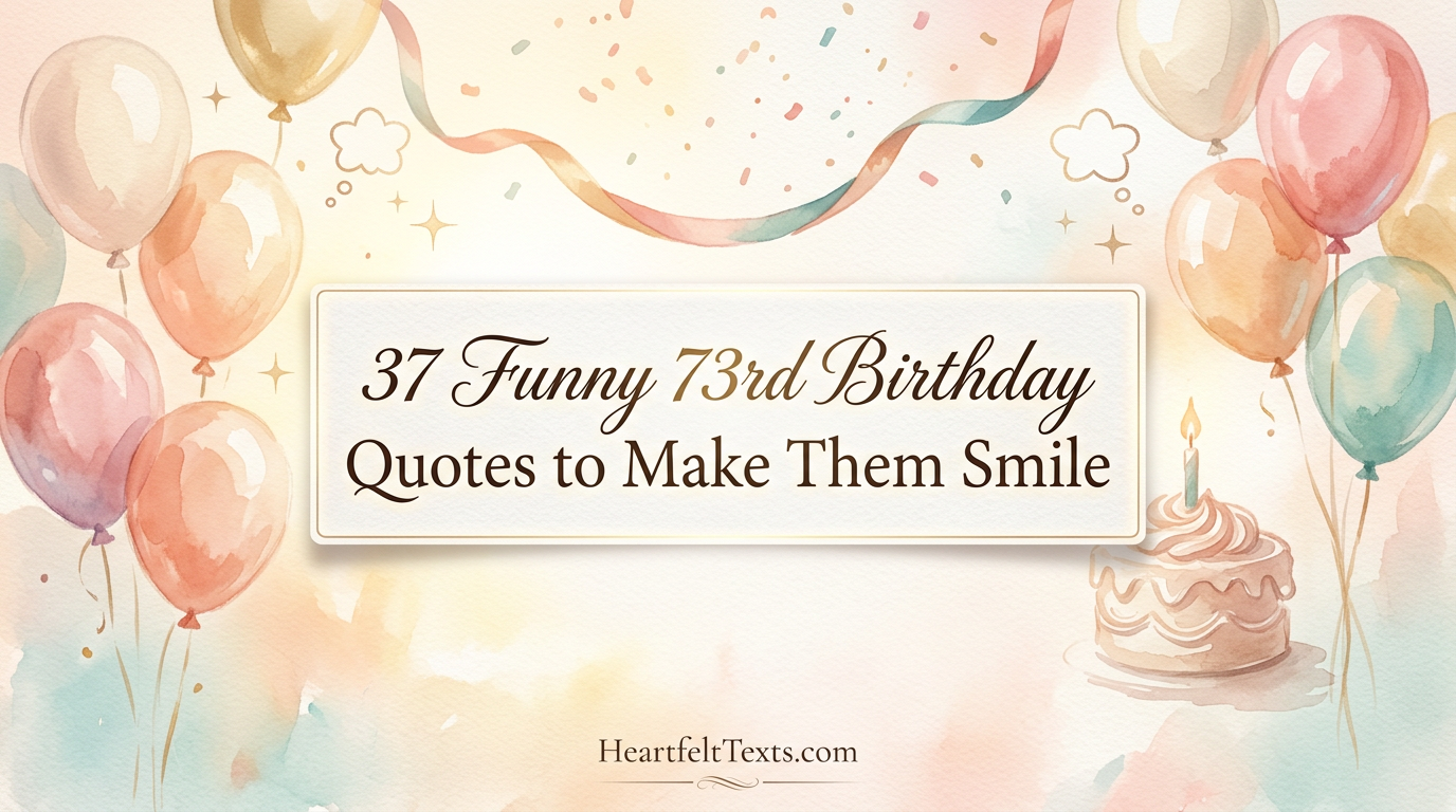 37 Funny 73rd Birthday Quotes to Make Them Smile