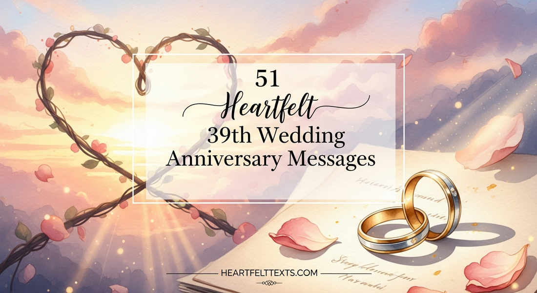 51 Heartfelt 39th Wedding Anniversary Messages