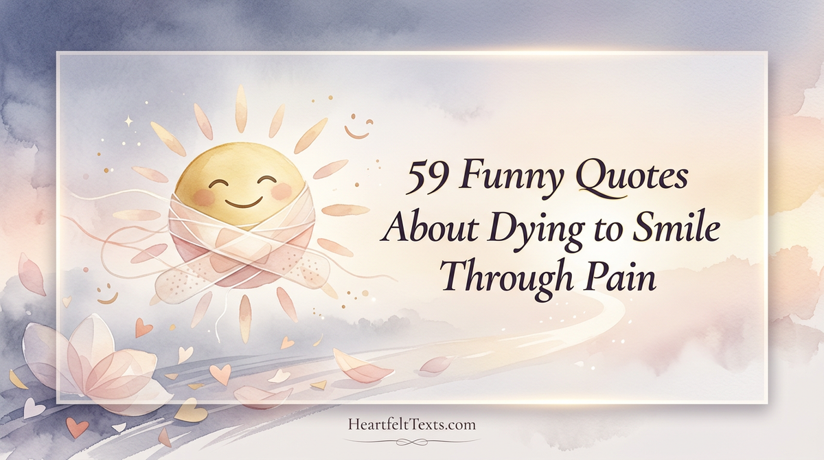 59 Funny Quotes About Dying to Smile Through Pain