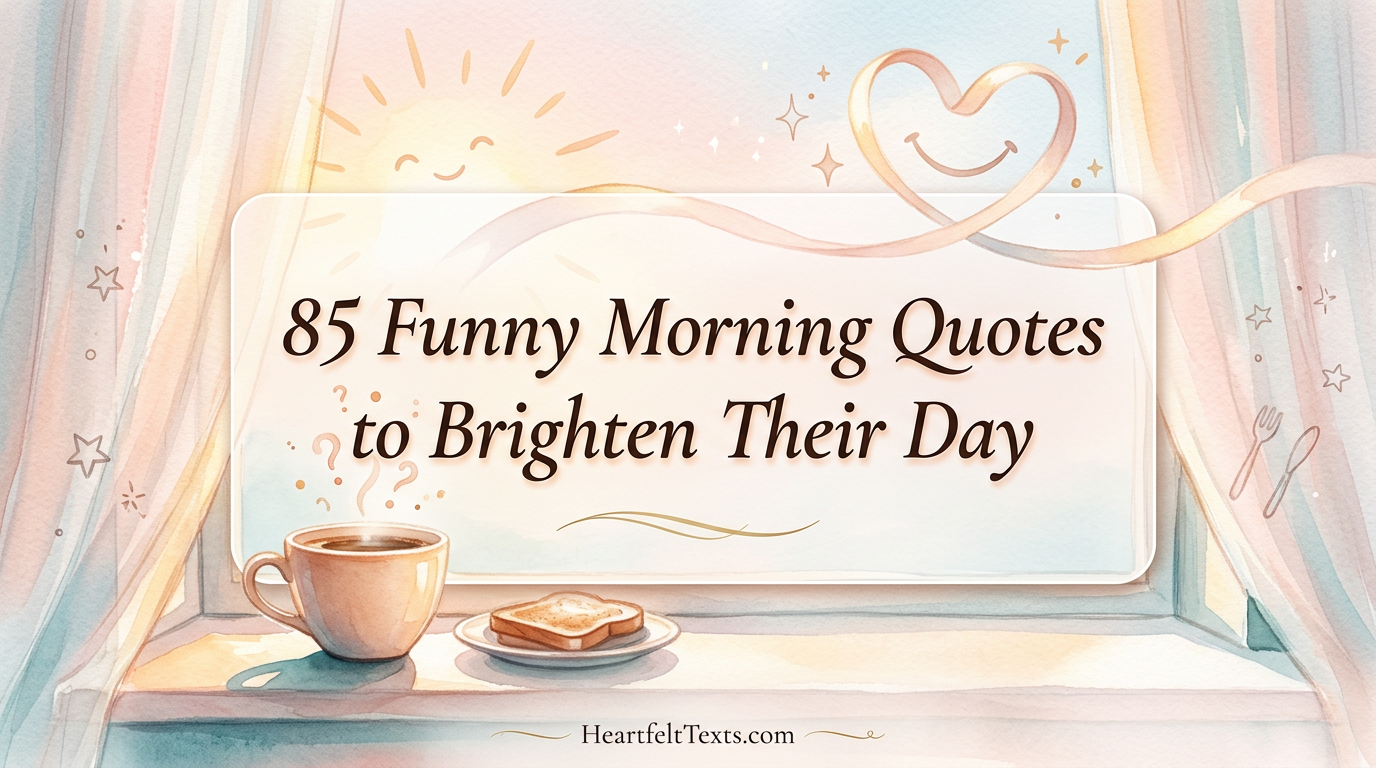 85 Funny Morning Quotes to Brighten Their Day