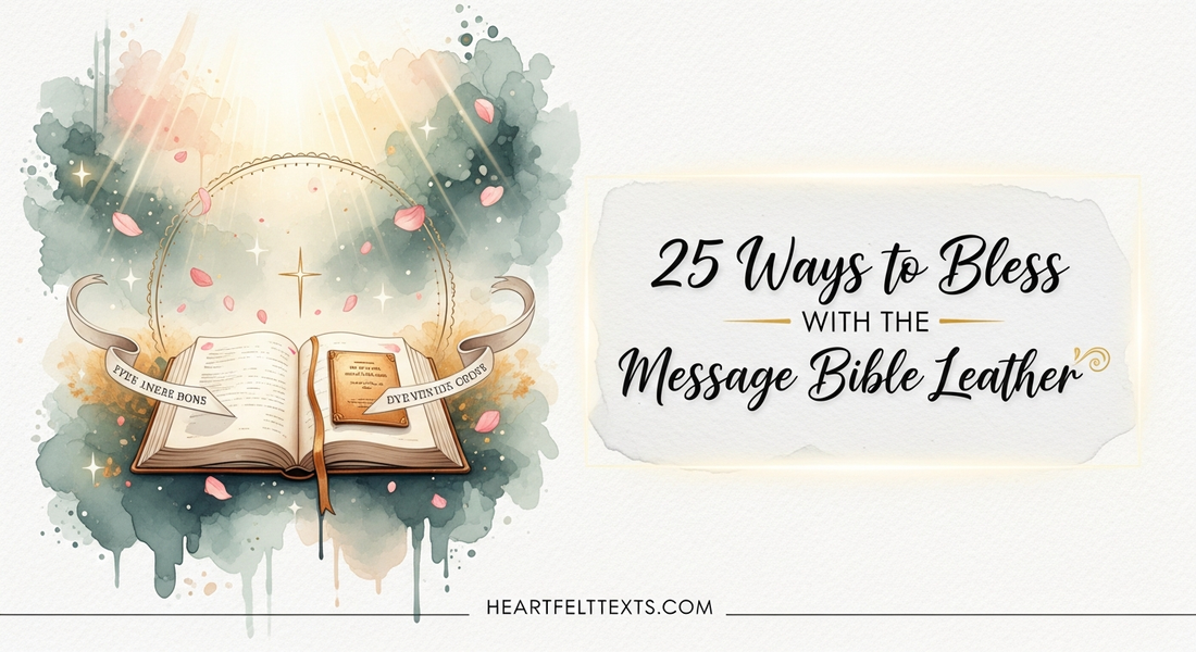 25 Ways to Bless with the Message Bible Leather