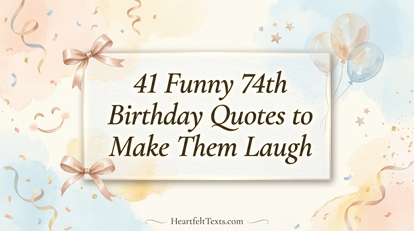 41 Funny 74th Birthday Quotes to Make Them Laugh