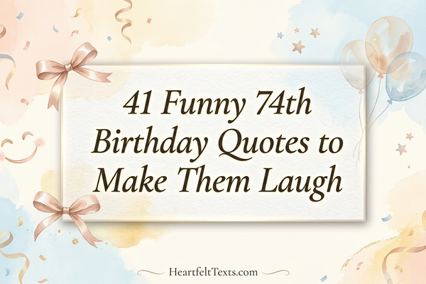 41 Funny 74th Birthday Quotes to Make Them Laugh