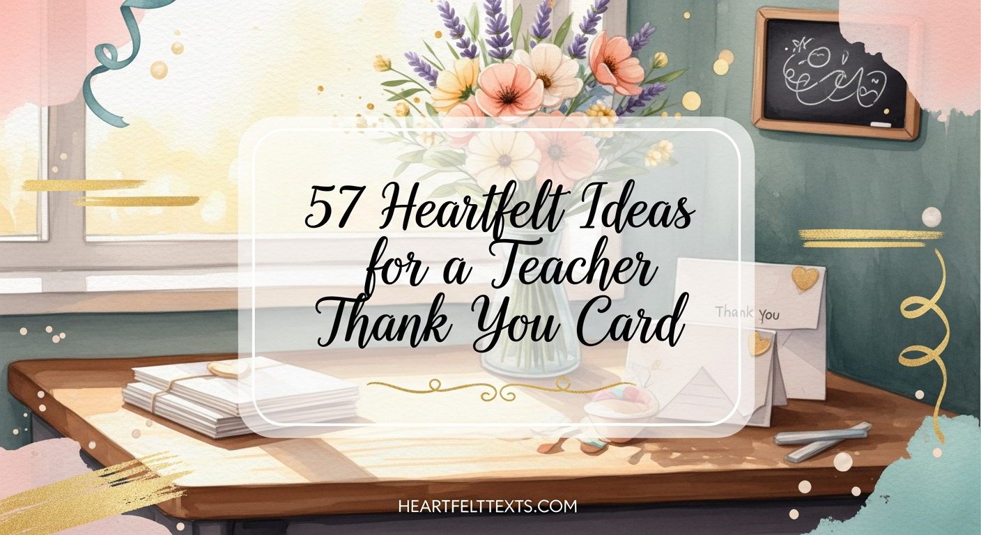 57 Heartfelt Ideas for a Teacher Thank You Card