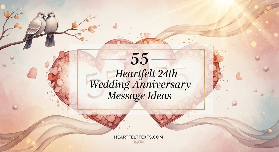 55 Heartfelt 24th Wedding Anniversary Message Ideas