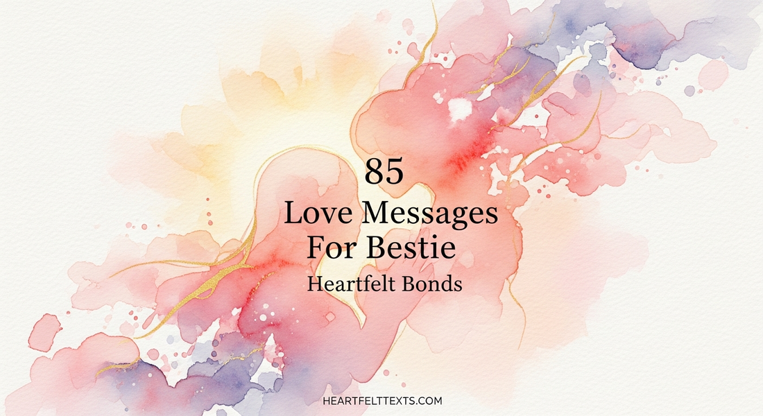 85 Love Messages For Bestie Heartfelt Bonds