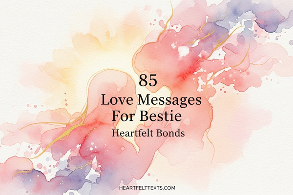 85 Love Messages For Bestie Heartfelt Bonds