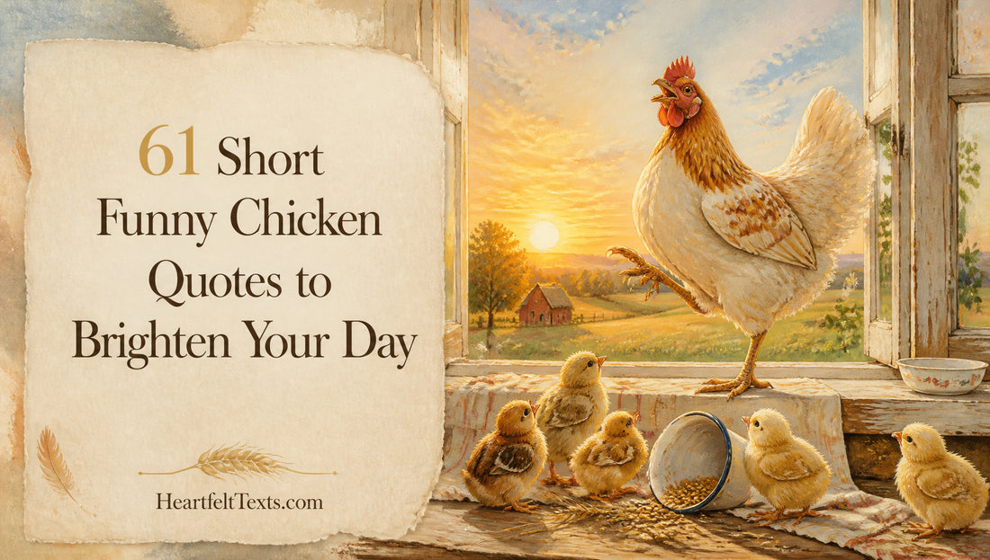 61 Short Funny Chicken Quotes to Brighten Your Day