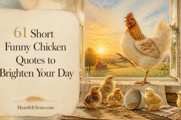 61 Short Funny Chicken Quotes to Brighten Your Day