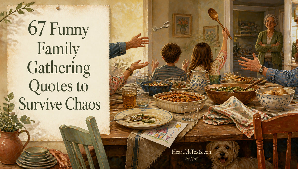 67 Funny Family Gathering Quotes to Survive Chaos