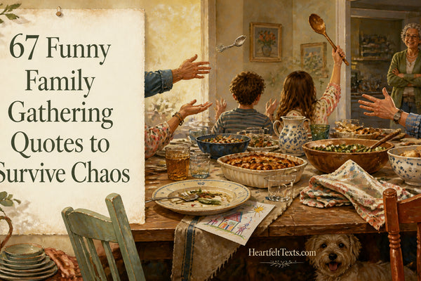 67 Funny Family Gathering Quotes to Survive Chaos