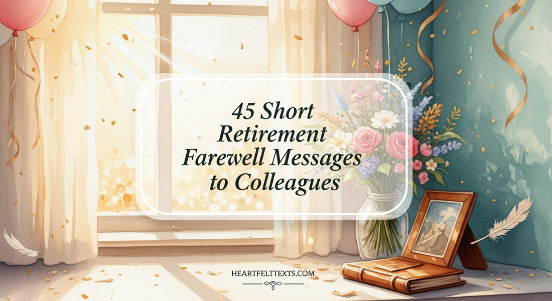 45 Short Retirement Farewell Messages to Colleagues