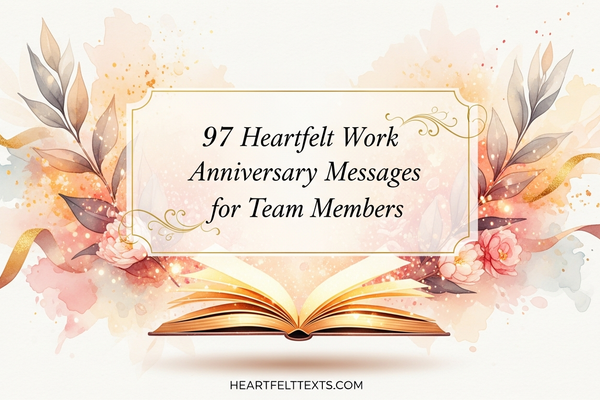 97 Heartfelt Work Anniversary Messages for Team Members