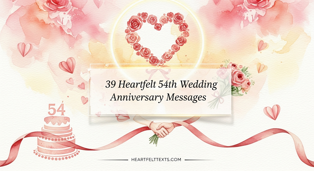 39 Heartfelt 54th Wedding Anniversary Messages