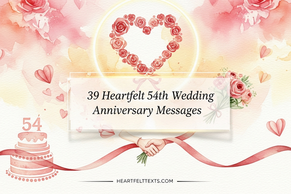 39 Heartfelt 54th Wedding Anniversary Messages