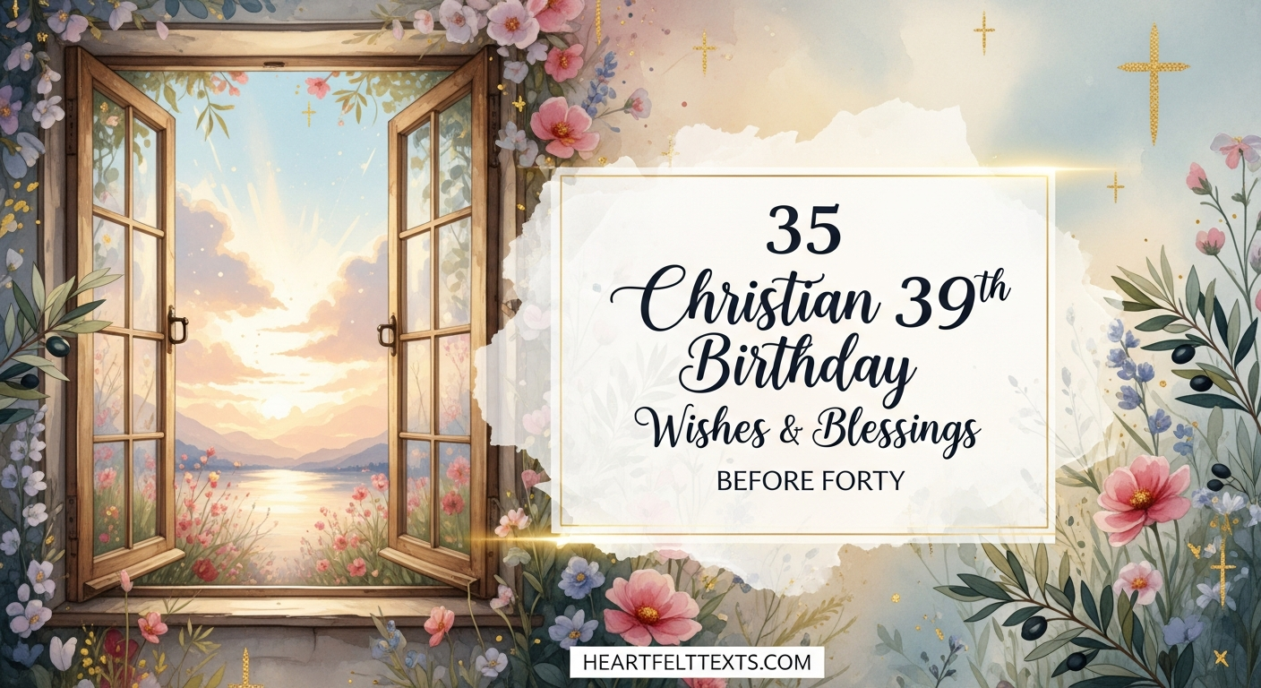 35 Christian 39th Birthday Wishes Blessings Before Forty