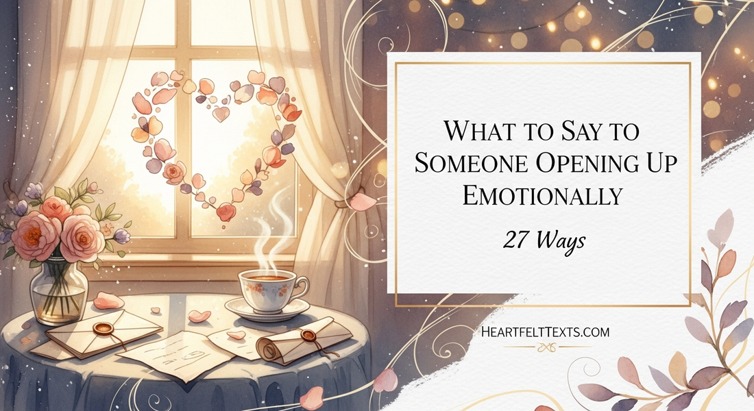 What to Say to Someone Opening Up Emotionally 27 Ways