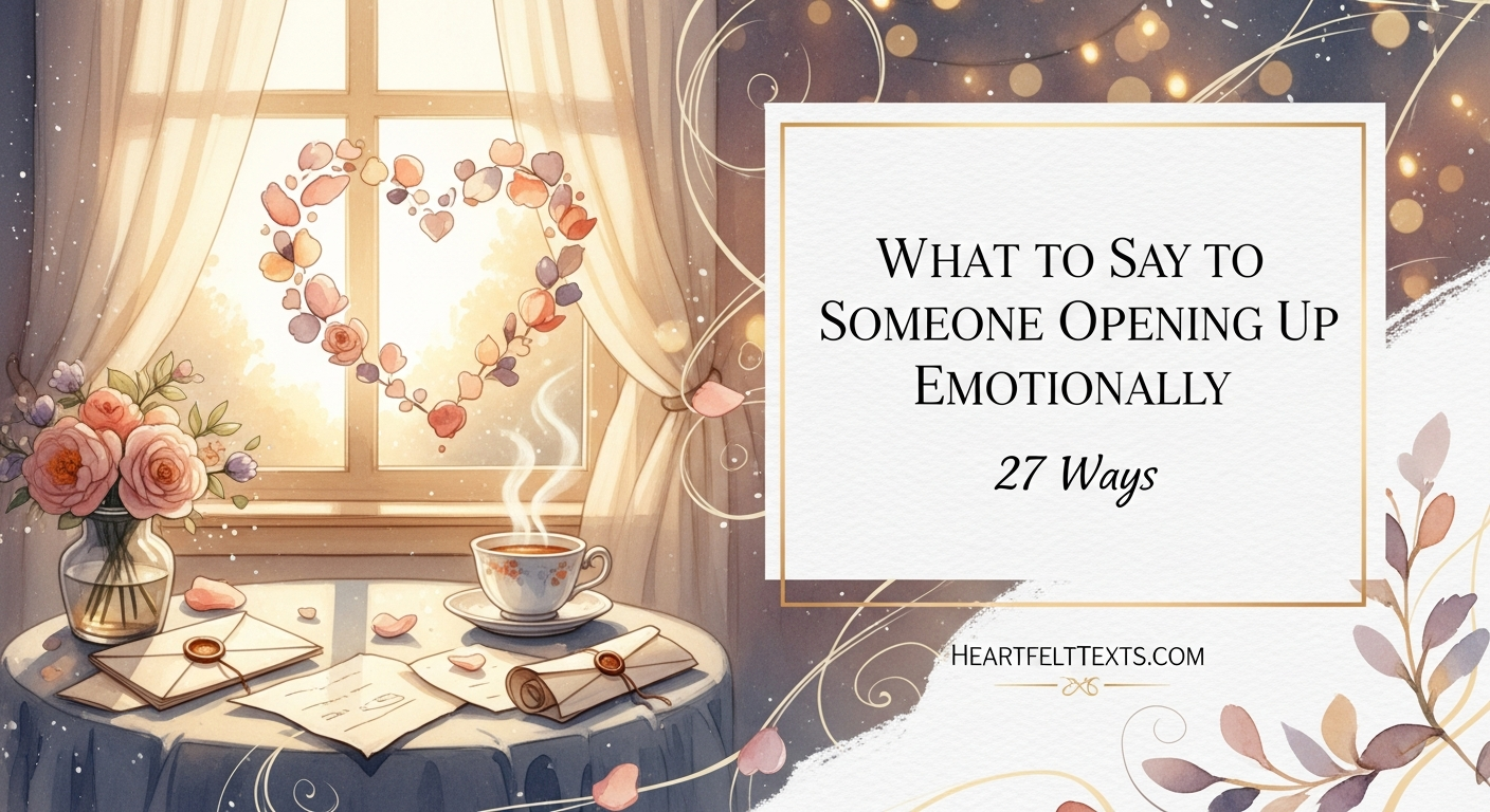 What to Say to Someone Opening Up Emotionally 27 Ways