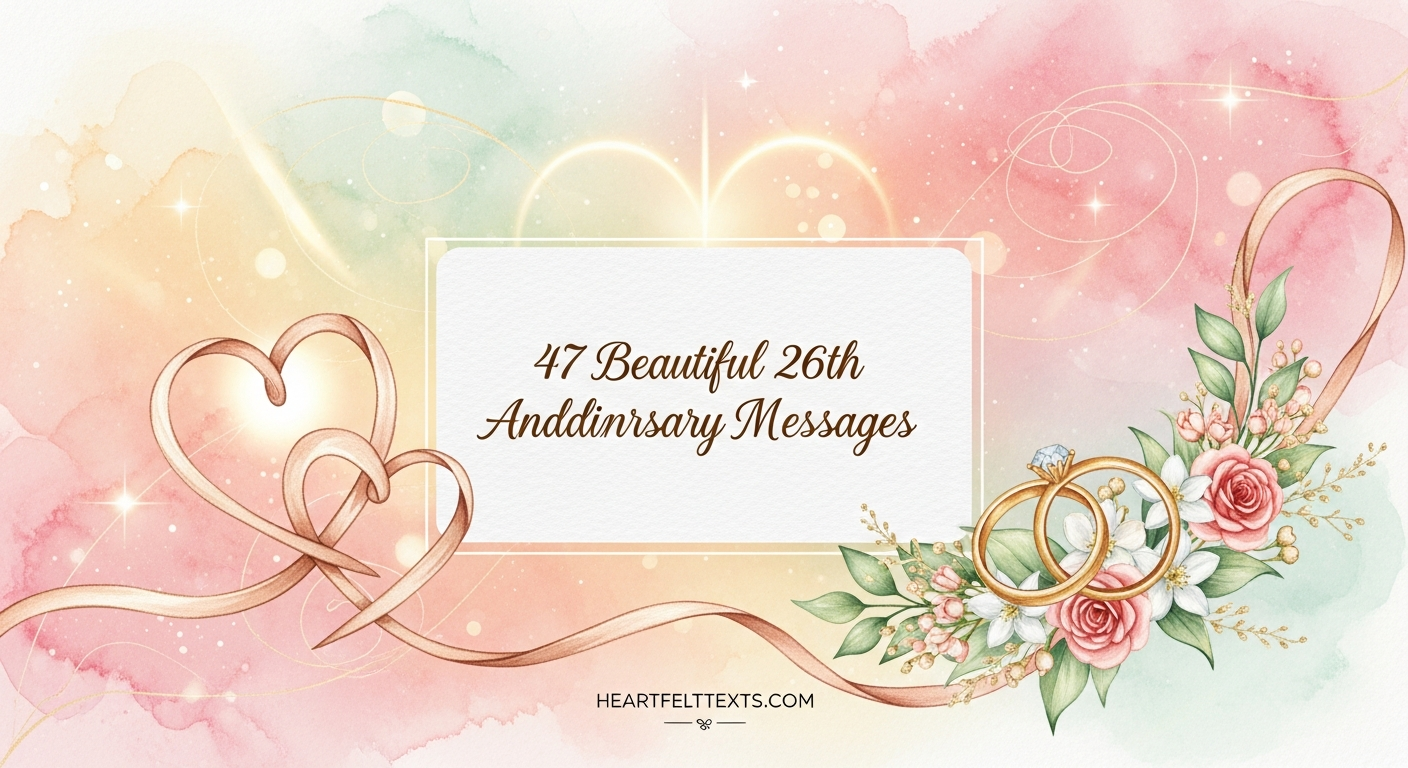 47 Beautiful 26th Wedding Anniversary Messages