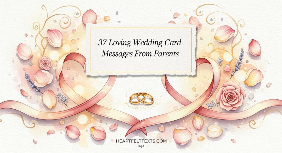 37 Loving Wedding Card Messages From Parents