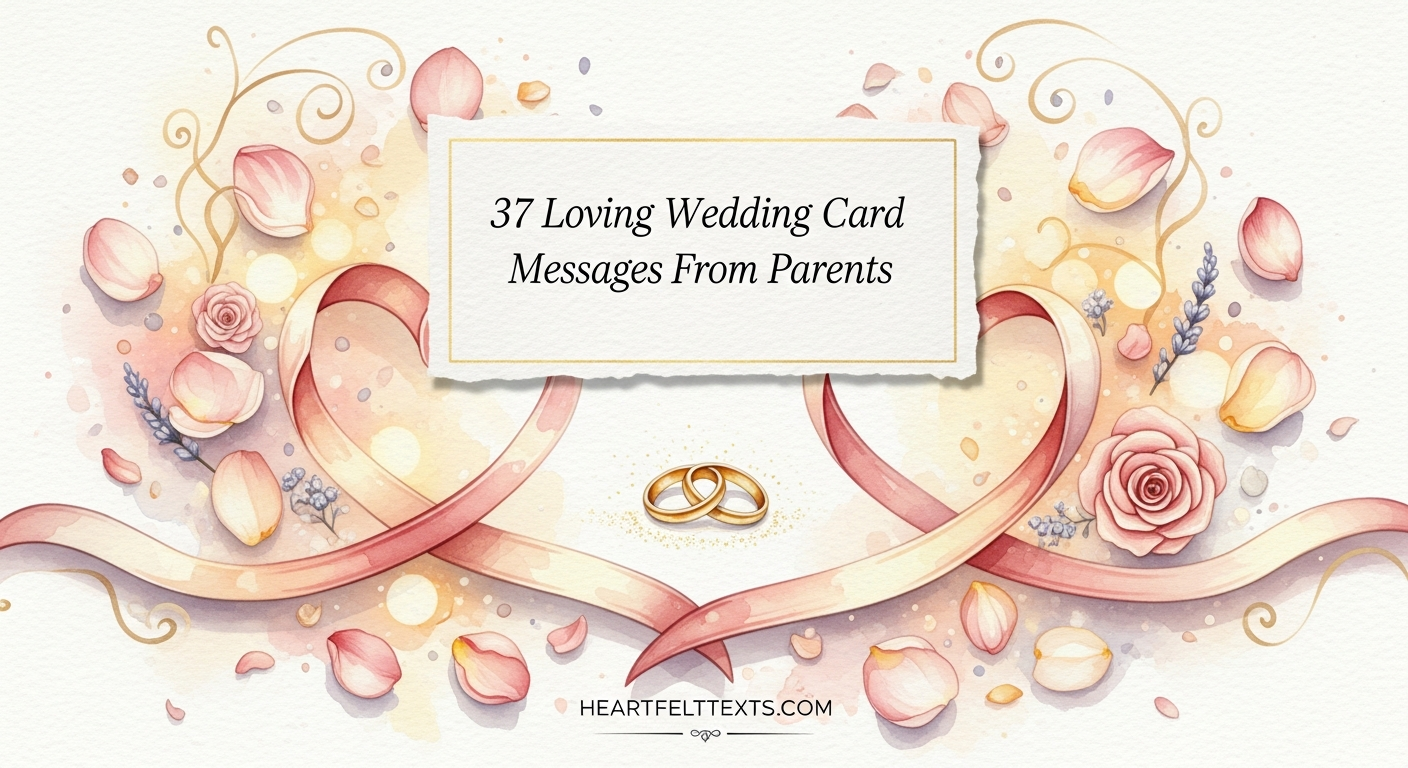 37 Loving Wedding Card Messages From Parents