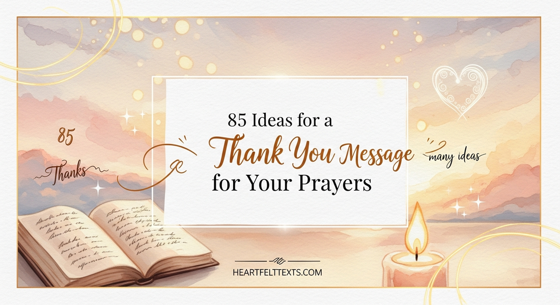 85 Ideas for a Thank You Message for Your Prayers