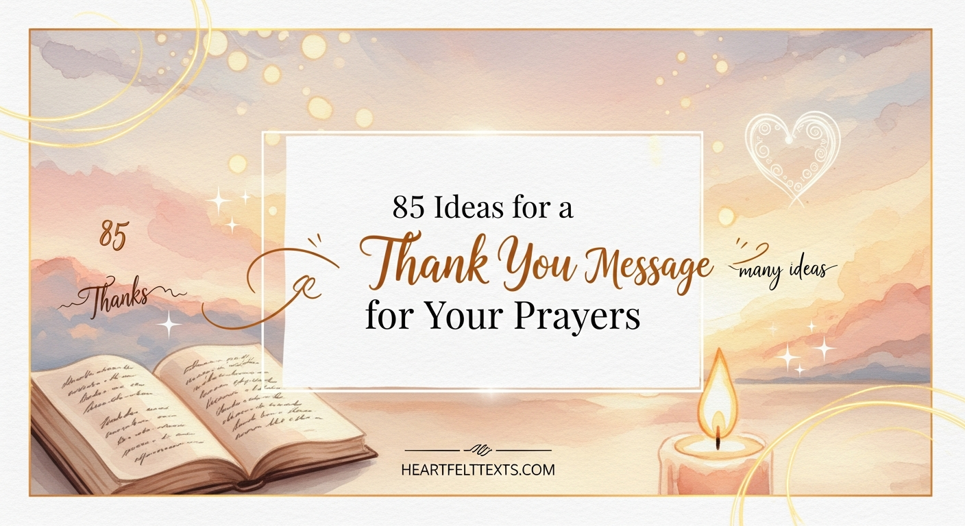 85 Ideas for a Thank You Message for Your Prayers