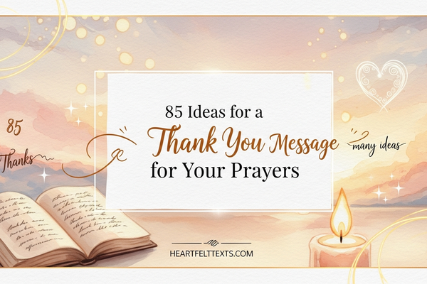85 Ideas for a Thank You Message for Your Prayers