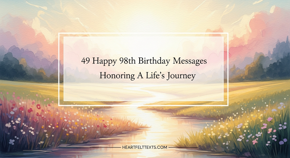 49 Happy 98th Birthday Messages Honoring A Life's Journey