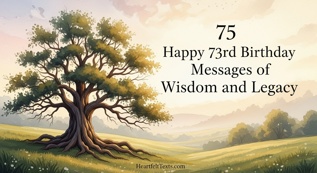75 Happy 73rd Birthday Messages of Wisdom and Legacy