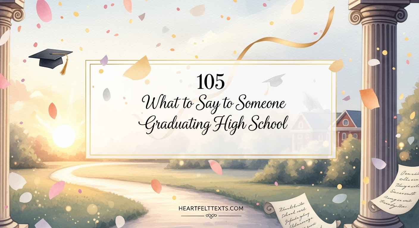 105 What to Say to Someone Graduating High School