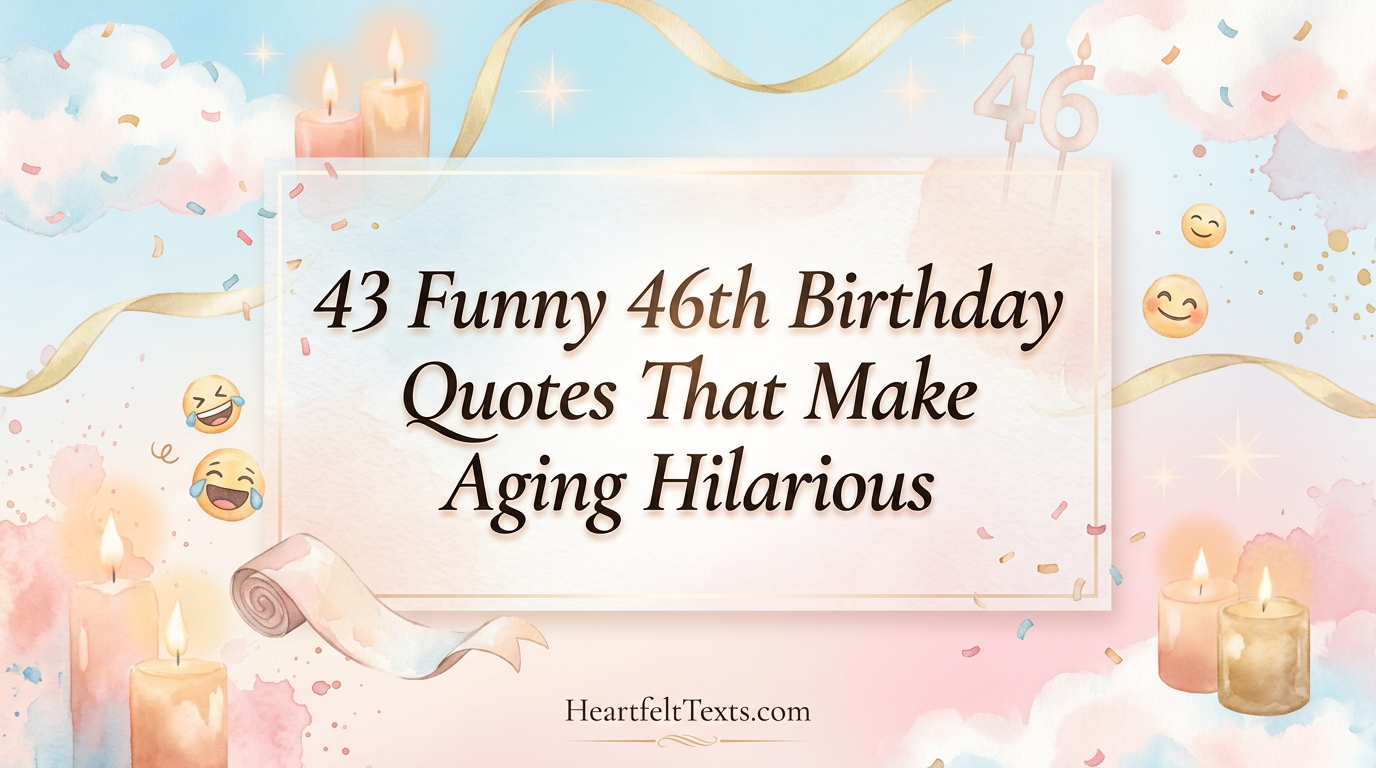 43 Funny 46th Birthday Quotes That Make Aging Hilarious