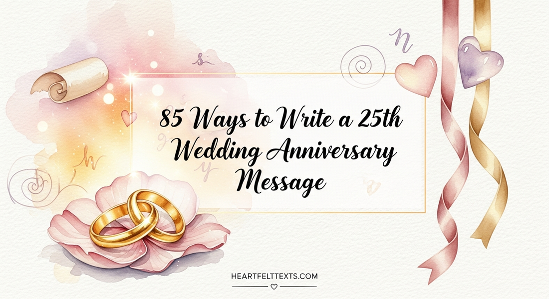 85 Ways to Write a 25th Wedding Anniversary Message