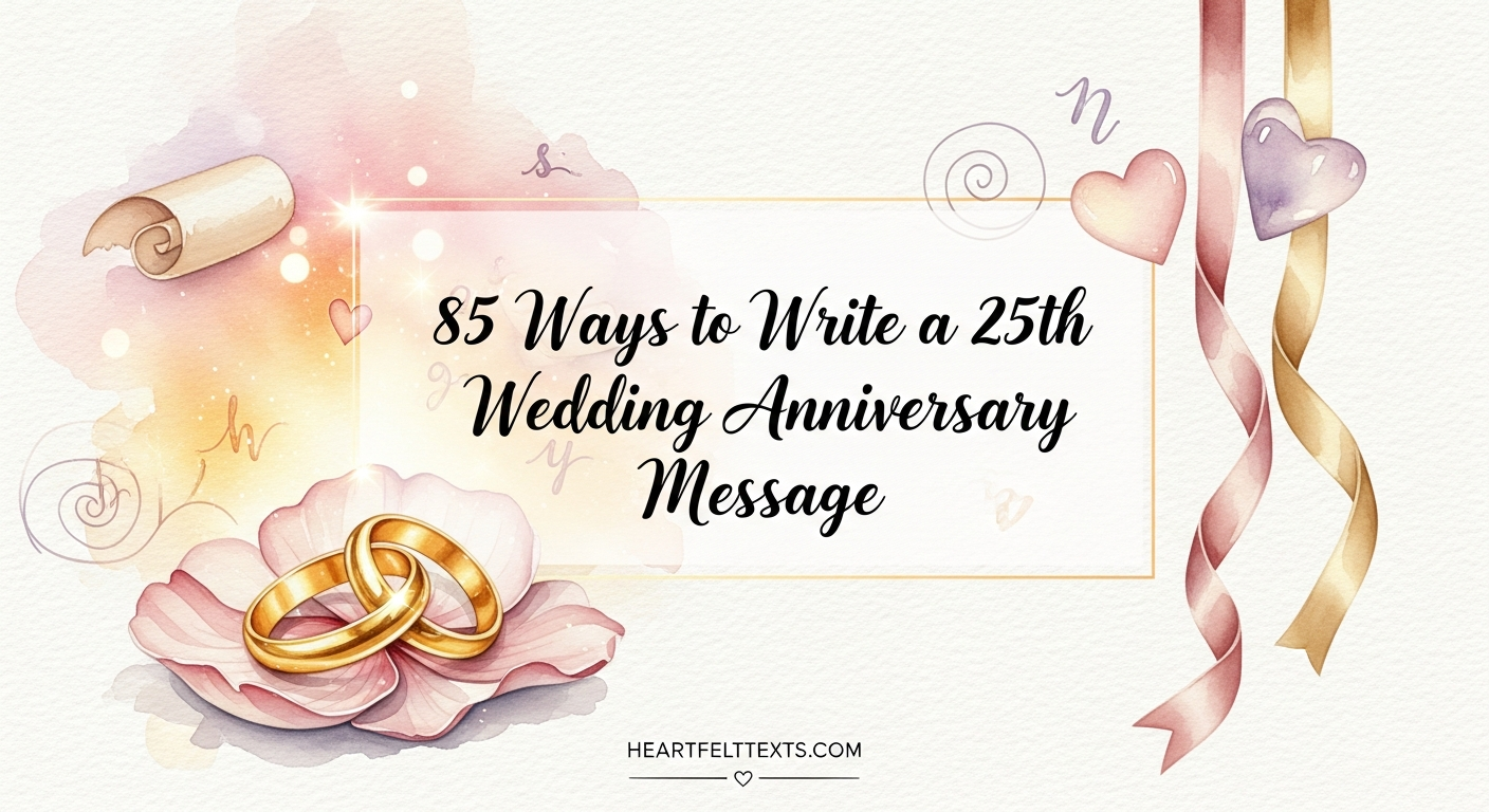 85 Ways to Write a 25th Wedding Anniversary Message