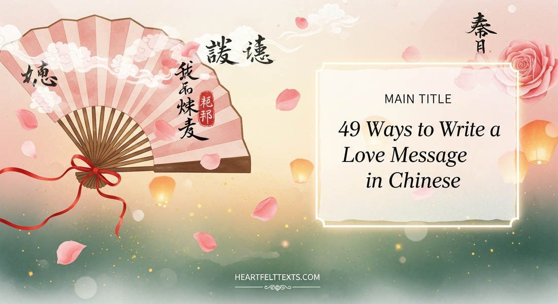 49 Ways to Write a Love Message in Chinese