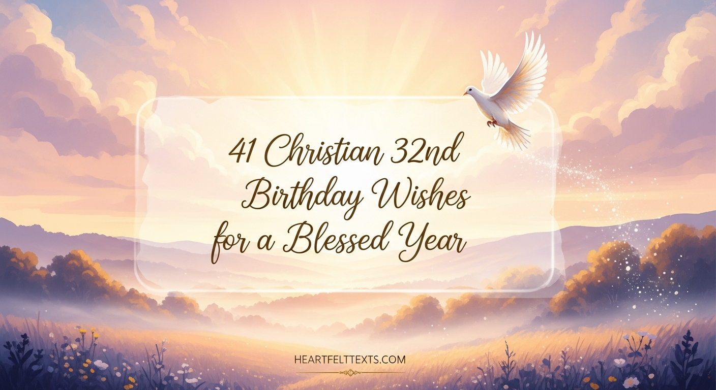 41 Christian 32nd Birthday Wishes for a Blessed Year