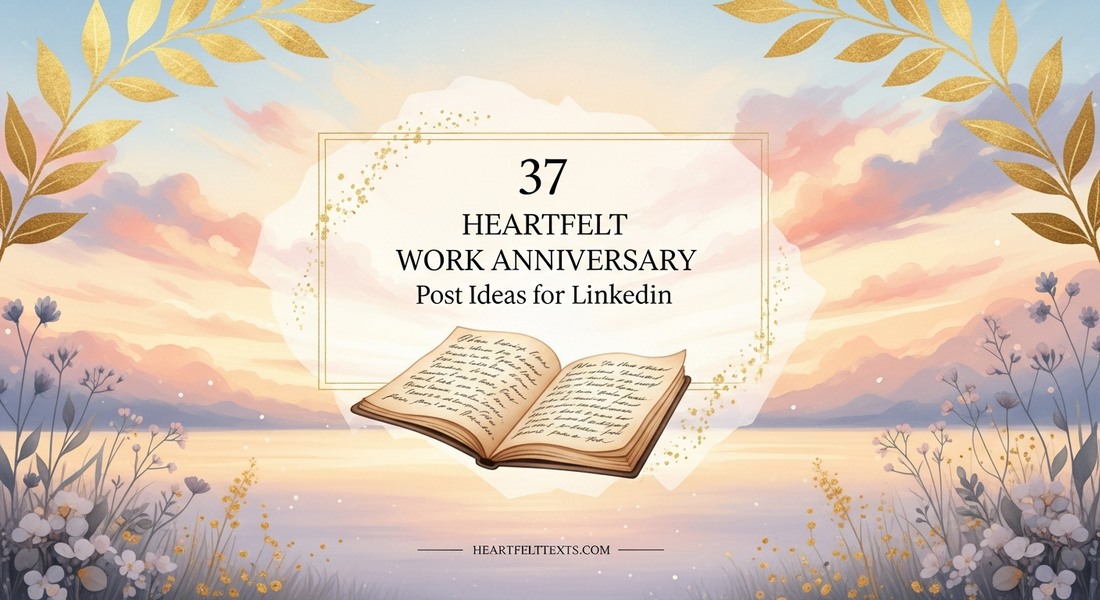 37 Heartfelt Work Anniversary Post Ideas for LinkedIn
