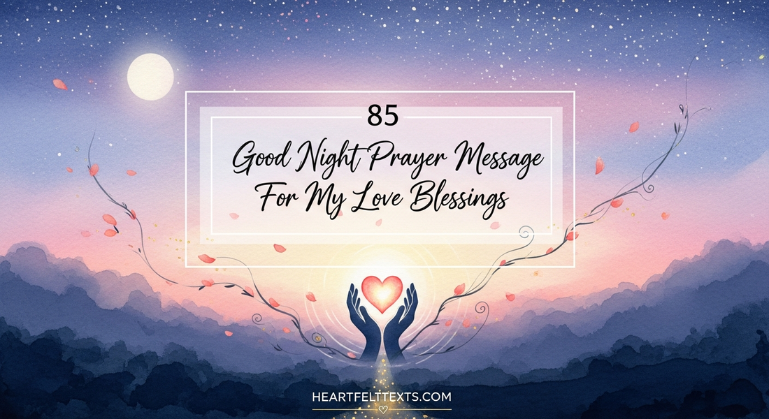 85 Good Night Prayer Message For My Love Blessings
