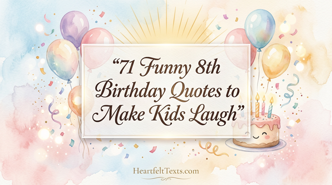 71 Funny 8th Birthday Quotes to Make Kids Laugh