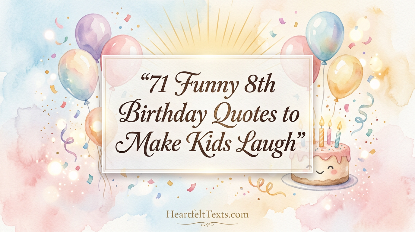 71 Funny 8th Birthday Quotes to Make Kids Laugh