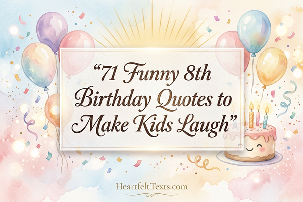 71 Funny 8th Birthday Quotes to Make Kids Laugh